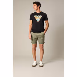 Short en coton avec braguette à fermeture à glissière MATHY