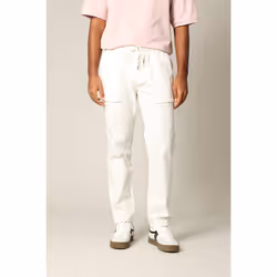Pantalon en coton avec poches, taille élastiquée et cordon TYLER