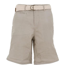 Short en coton avec détails géométriques et braguette fermeture à glissière COXIE