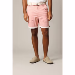 Short en coton avec détails géométriques et braguette fermeture à glissière COXIE