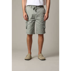 Short cargo en coton avec taille élastiquée et cordon BASIMI