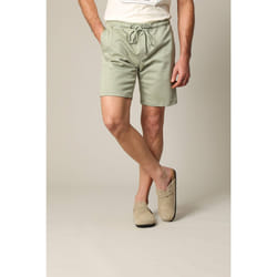 Short en maille denim avec taille élastiquée et finition garment wash TULINO
