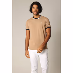 T-shirt en jersey de coton avec patch embossé GABIN