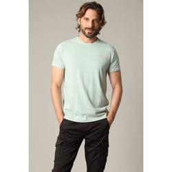 T-shirt en jersey de coton avec application printée zébrée COLADA