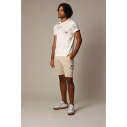 T-shirt en coton à manches courtes avec application printée et motif floral BOTANICAL