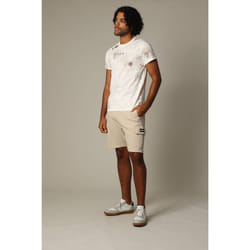 T-shirt en coton à manches courtes avec application printée et motif floral BOTANICAL
