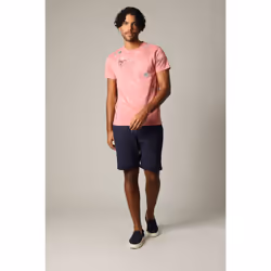 T-shirt en coton à manches courtes avec application printée et motif floral BOTANICAL