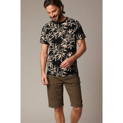 T-shirt tropical en jersey de coton à manches courtes TWILIGHT