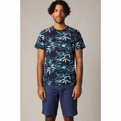 T-shirt tropical en jersey de coton à manches courtes TWILIGHT