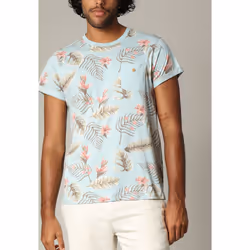 T-shirt tropical en jersey de coton à manches courtes NUBIE
