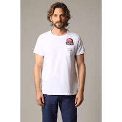 T-shirt en jersey de coton à manches courtes MOHONA