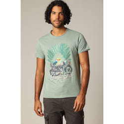 T-shirt classique en jersey de coton avec imprimé AVENTURA
