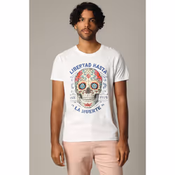 T-shirt manches courtes en coton au style unique CRANEO