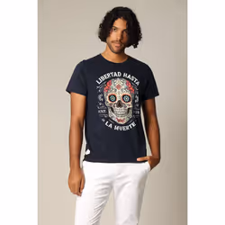 T-shirt manches courtes en coton au style unique CRANEO