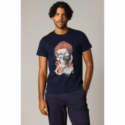 T-shirt coton à l'imprimé marin audacieux NAUTICA