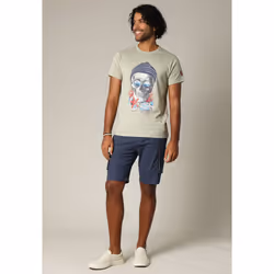 T-shirt coton à l'imprimé marin audacieux NAUTICA
