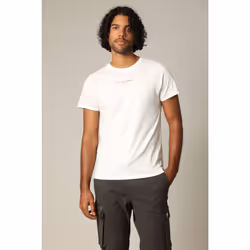 T-shirt en coton à manches courtes avec TEXTE ET GRAPHS BOHO