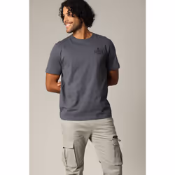 T-shirt en jersey de coton avec print avant et arrière ERWAN