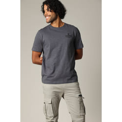 T-shirt en jersey de coton avec print avant et arrière ERWAN