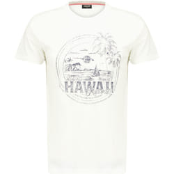 T-shirt en jersey de coton avec print et manches courtes MAHALO