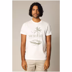 T-shirt en jersey de coton avec print et manches courtes COSTA