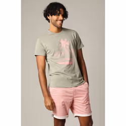 T-shirt en jersey de coton avec print et manches courtes COSTA