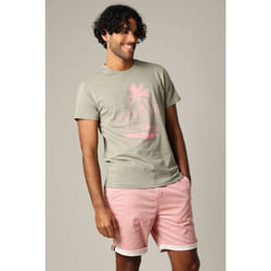 T-shirt en jersey de coton avec print et manches courtes COSTA