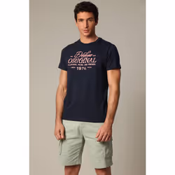 T-shirt classique en jersey de coton avec imprimé NATHEO