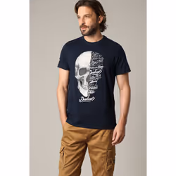 T-shirt en jersey de coton avec print et manches courtes VEGAS