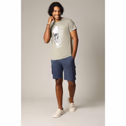 T-shirt en jersey de coton avec print et manches courtes VEGAS