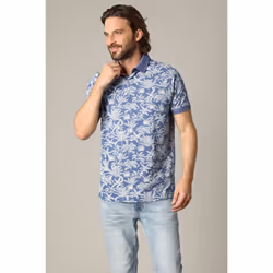 Polo manches courtes ASTRAL – imprimé tropical et style décontracté ASTRAL