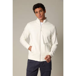 Sweat homme coupe classique avec col montant zippé POWER