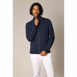 Sweat homme coupe classique avec col montant zippé POWER