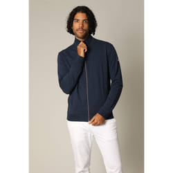 Sweat homme coupe classique avec col montant zippé POWER