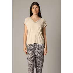 T-shirt en viscose avec détails fantaisie DILLY