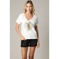 T-shirt LOVERS style rock en jersey de coton avec imprimé LOVERS