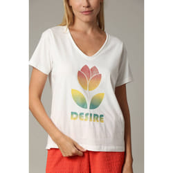 T-shirt DESIRE 100% coton à la coupe classique avec imprimé DESIRE
