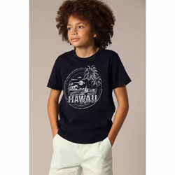 T-shirt garçon MAHALO en coton avec imprimé tropical MAHALO