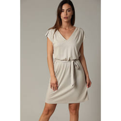 Robe en jersey lurex avec ceinture intégrée AHELYA