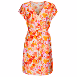 Robe exotique en viscose avec imprimé tropical PIA