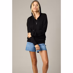 Gilet fantaisie avec capuche et zip NOREEN