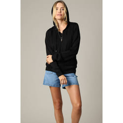 Gilet fantaisie avec capuche et zip NOREEN