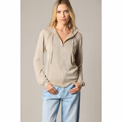 Gilet fantaisie avec capuche et zip NOREEN