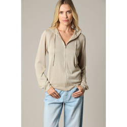 Gilet fantaisie avec capuche et zip NOREEN