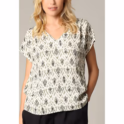 Blouse SOLIA 100% viscose à la coupe ample avec imprimé SOLIA