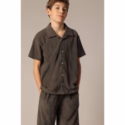 Chemise légère en coton à manches courtes CREEKSON