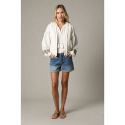 Gilet sans manche en gaze de coton avec détails fantaisie ARTI