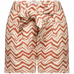 Short en viscose et lin à motifs ethniques SULLA