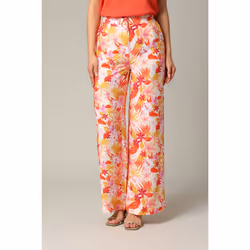 Pantalon tropical en viscose avec braguette FLORA
