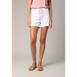 Short femme en coton twill avec détails cœur LIA